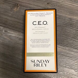 Sunday Riley C.E.O. Brightening Serum - Orange and Black